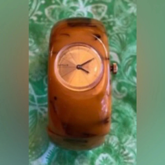 ENDURA BAKELITE Vintage 1940s Mississippi Mud Clamper Cuff Bangle Watch RARE - Picture 5 of 5
